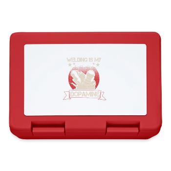 Welding is my dopamine funny blacksmith - Lunchbox - red - Front