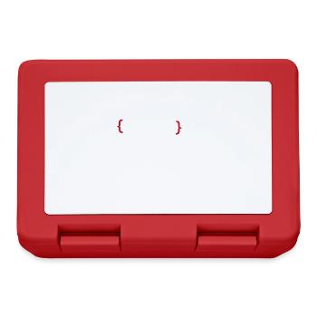 Funny Coding Is My Dopamine Coder - Lunchbox - red - Front