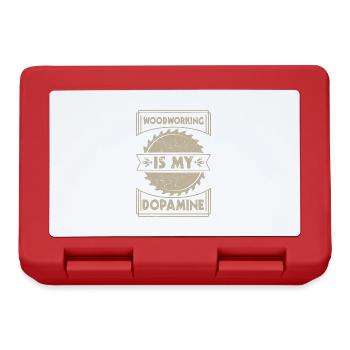 Le travail du bois est mon charpentier dopaminergique - Boîte à goûter - rouge - Devant