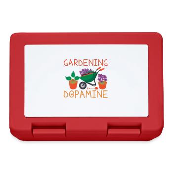 Gartenarbeit Ist Meine Dopamin-Gartengrünpflanze - Brotdose - Rot - Vorne