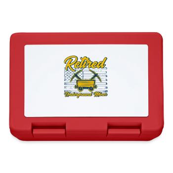 Mining Coal miners Underground miners - Lunchbox - red - Front