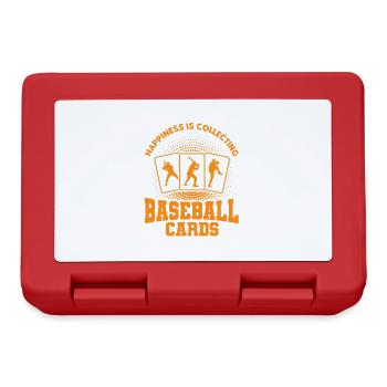 Collection de cartes de sport Cadeau de carte de baseball - Boîte à goûter - rouge - Devant