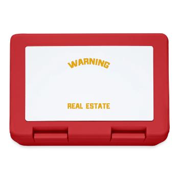 Immobilienmakler Makler Beruf Immobilien - Brotdose - Rot - Vorne