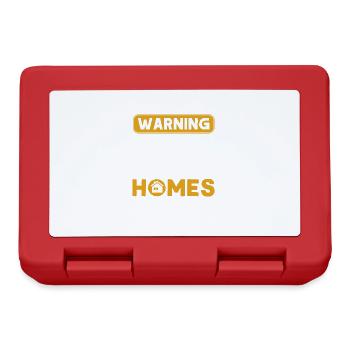 Immobilienmakler Makler Beruf Immobilien - Brotdose - Rot - Vorne