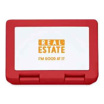 Real Estate Agent Broker Profession Real Estate - Lunchbox - red - Front