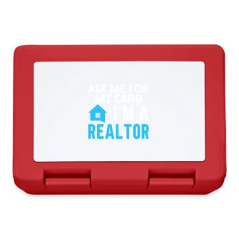 Real Estate Agent Broker Profession Real Estate - Lunchbox - red - Front