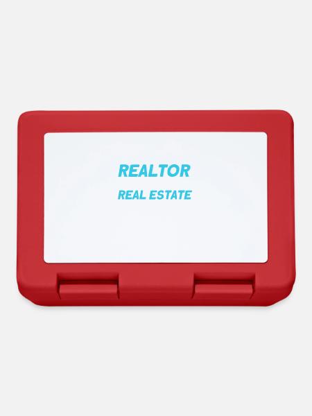 Agent immobilier Courtier Profession Immobilier - Boîte à goûter - rouge