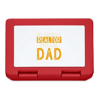 Real Estate Agent Broker Profession Real Estate - Lunchbox - red - Front
