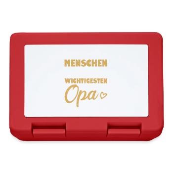Die Meisten Menschen Nennen Mich Opa Großvater - Brotdose - Rot - Vorne