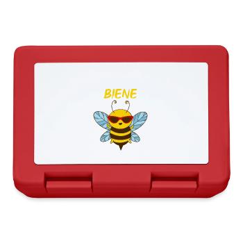 Ich Bin Die Biene Lustiger Name Sabine Vorname - Brotdose - Rot - Vorne