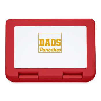 Pancake Lover Gift Pancake Saying - Lunchbox - red - Front