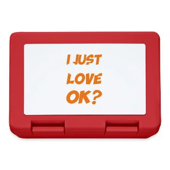 Pancake Lover Gift Pancake Saying - Lunchbox - red - Front