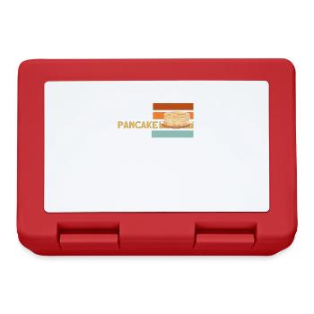 Pancake Lover Gift Pancake Saying - Lunchbox - red - Front