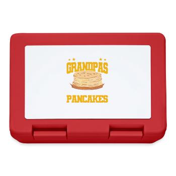 Pancake Lover Gift Pancake Dicton - Boîte à goûter - rouge - Devant