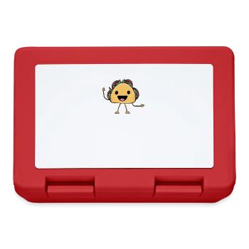 Taco Mexican Food Mexico Tortilla Burrito - Lunchbox - red - Front