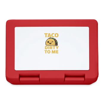 Taco Mexican Food Mexico Tortilla Burrito - Lunchbox - red - Front