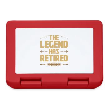 The legend has retired - Lunchbox - red - Front