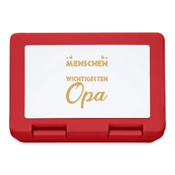 Die Meisten Menschen Nennen Mich Opa Großvater - Brotdose - Rot - Vorne