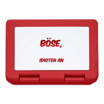 Ich Schau Nicht Böse Ich Grinse Nur Nicht Jeden - Brotdose - Rot - Vorne