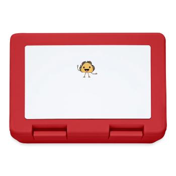 Taco Mexican Food Mexico Tortilla Burrito - Lunchbox - red - Front