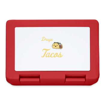 Taco Mexican Food Mexico Tortilla Burrito - Lunchbox - red - Front