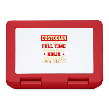 Janitor Gift School Janitor - Lunchbox - red - Front