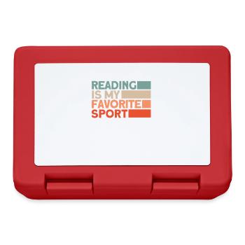 Book reading bookwork gift reading books - Lunchbox - red - Front