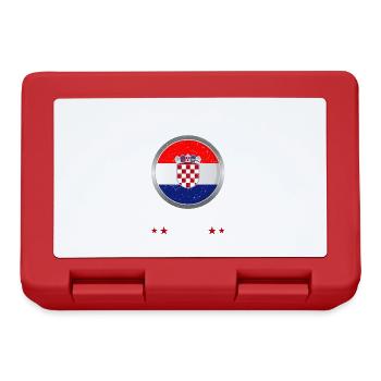 Lustiger Kroatien Kroate Balkan Flagge Hrvatska - Brotdose - Rot - Vorne