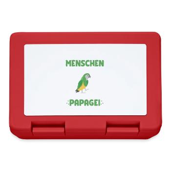 This is my human costume parrot Halloween - Lunchbox - red - Front