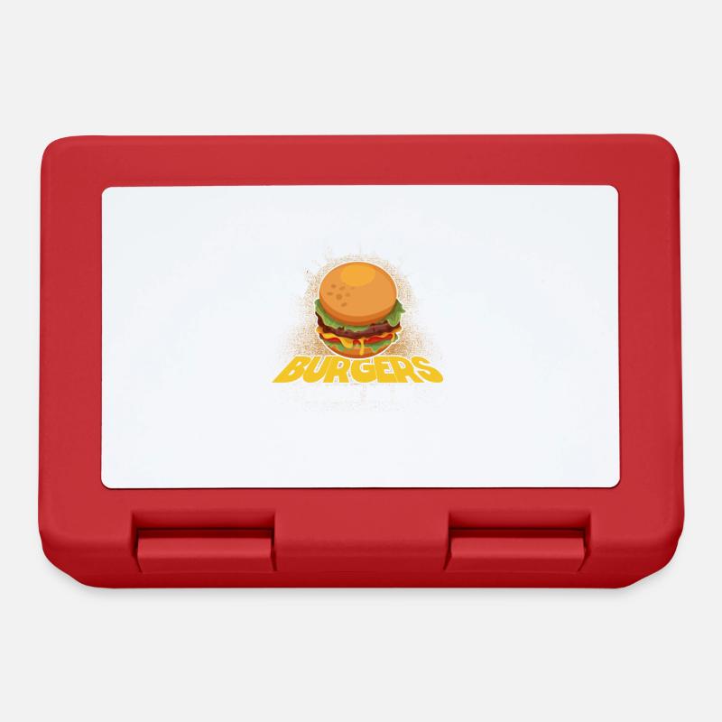 Hamburger Cheesburger Fast Food Burger - Boîte à goûter - rouge