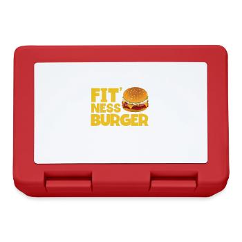 Hamburger Cheesburger Fast Food Burger - Boîte à goûter - rouge - Devant