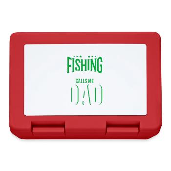 Fishing Gift Fishing Fisherman Funny Angler - Lunchbox - red - Front