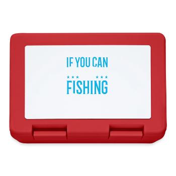 Fishing Gift Fishing Fisherman Funny Angler - Lunchbox - red - Front