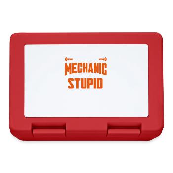 Mechanic Garage Gift for Mechanics - Lunchbox - red - Front