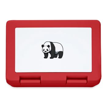 Panda australien mignon animal sauvage - Boîte à goûter - rouge - Devant