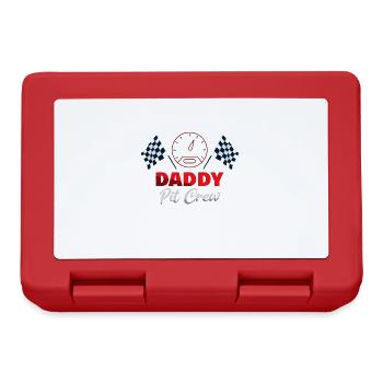 Papa Pit Crew Race Car Racing Geburtstagsfeier - Brotdose - Rot - Vorne