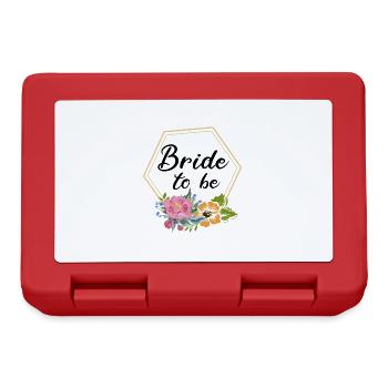 Bride to be to the wedding bridal shower - Lunchbox - red - Front