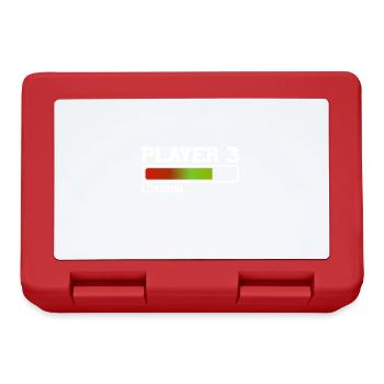 Player 3 Loads New Gaming Father Baby - Lunchbox - red - Front