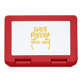 Event Planner Wedding Planner Event Manager - Lunchbox - red - Front