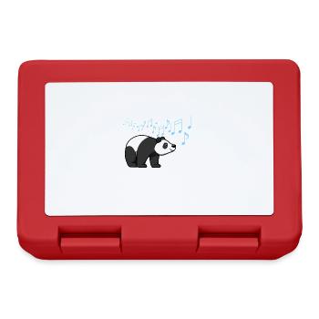 Eucalyptus Cute Bear Panda Wildlife Animal - Lunchbox - red - Front