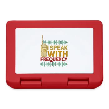 Morse code broadcast amateur radio amateur radio Gehe - Lunchbox - red - Front