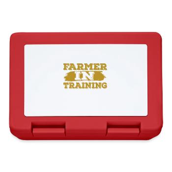 Agriculteur en formation Fils de ferme Enfants Enfants - Boîte à goûter - rouge - Devant