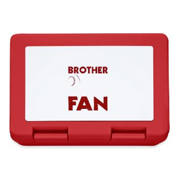 Kleiner Bruder Und Größtes Fangemittel Baseball - Brotdose - Rot - Vorne