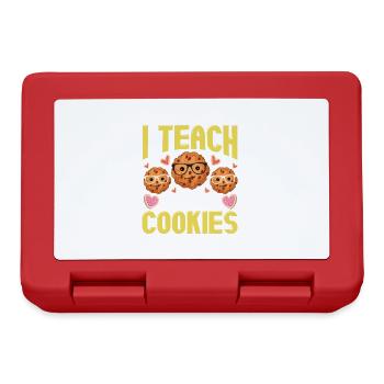 Drôle de professeur j’enseigne les cookies intelligents - Boîte à goûter - rouge - Devant