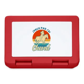 Rider Horse Rider Gift - Lunchbox - red - Front