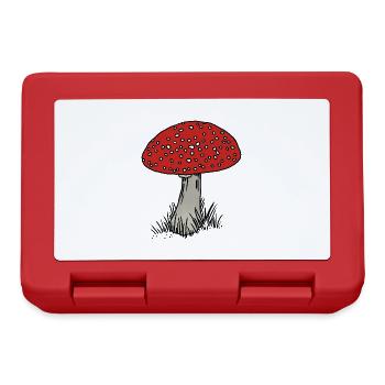 Toadstool colored - Lunchbox - red - Front