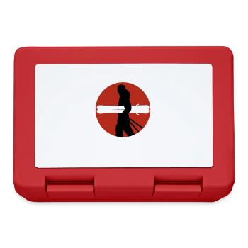 Alpine winter sports ski mountains alps slope - Lunchbox - red - Front
