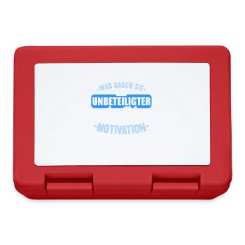 Was sagen Sie als Unbeteiligter Thema Motivation - Brotdose - Rot - Vorne