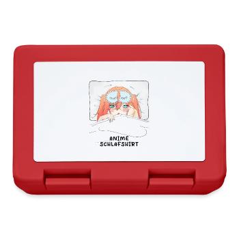 Anime Sleepshirt Otaku Weeb Kawaii - Lunchbox - red - Front
