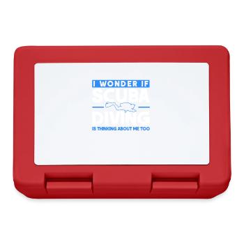Cadeau de plongée sous-marine Plongeur sous-marin - Boîte à goûter - rouge - Devant